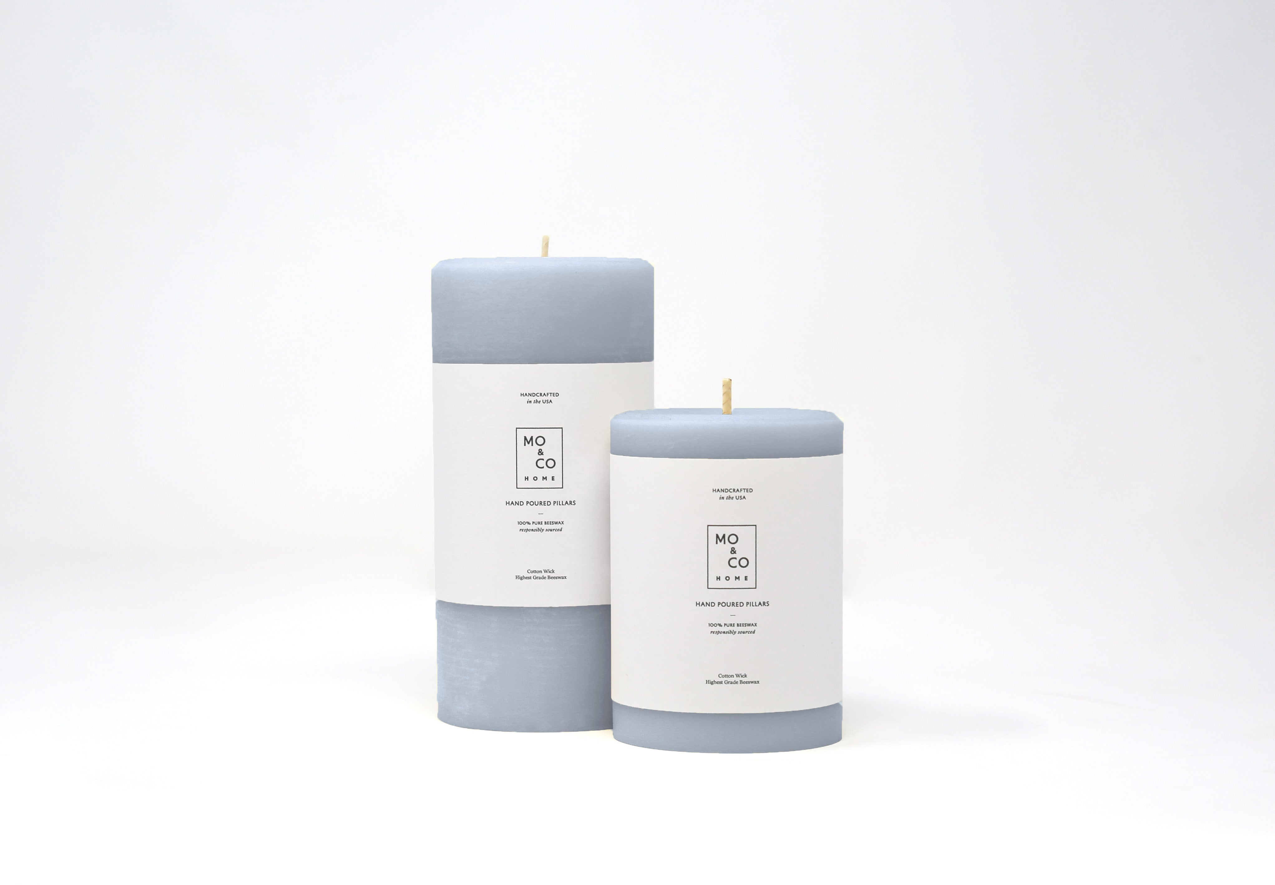 Bluebell | Beeswax Pillar Candle – Mo&Co Home