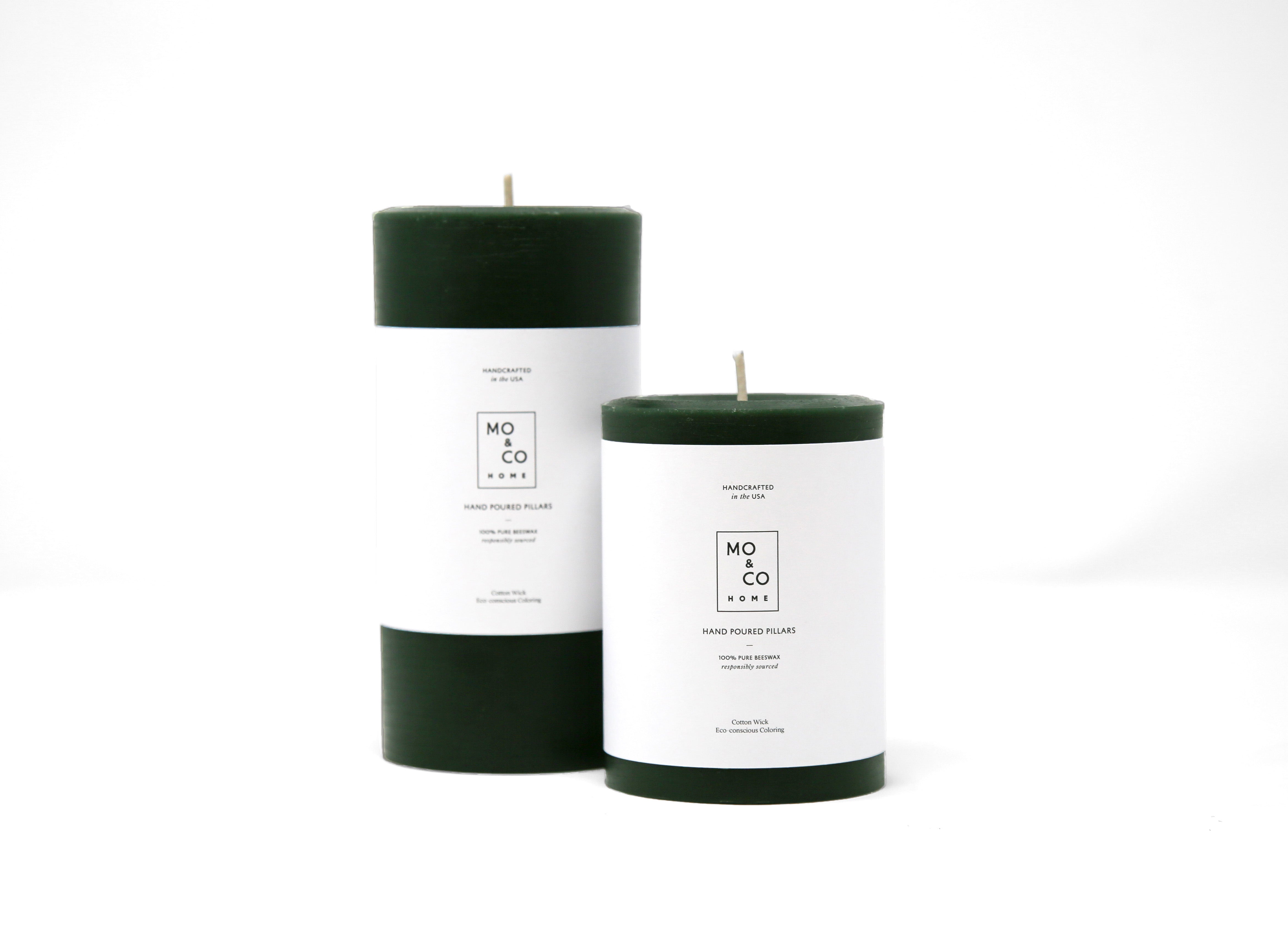 Forest Green | Beeswax Pillar Candle – Mo&Co Home